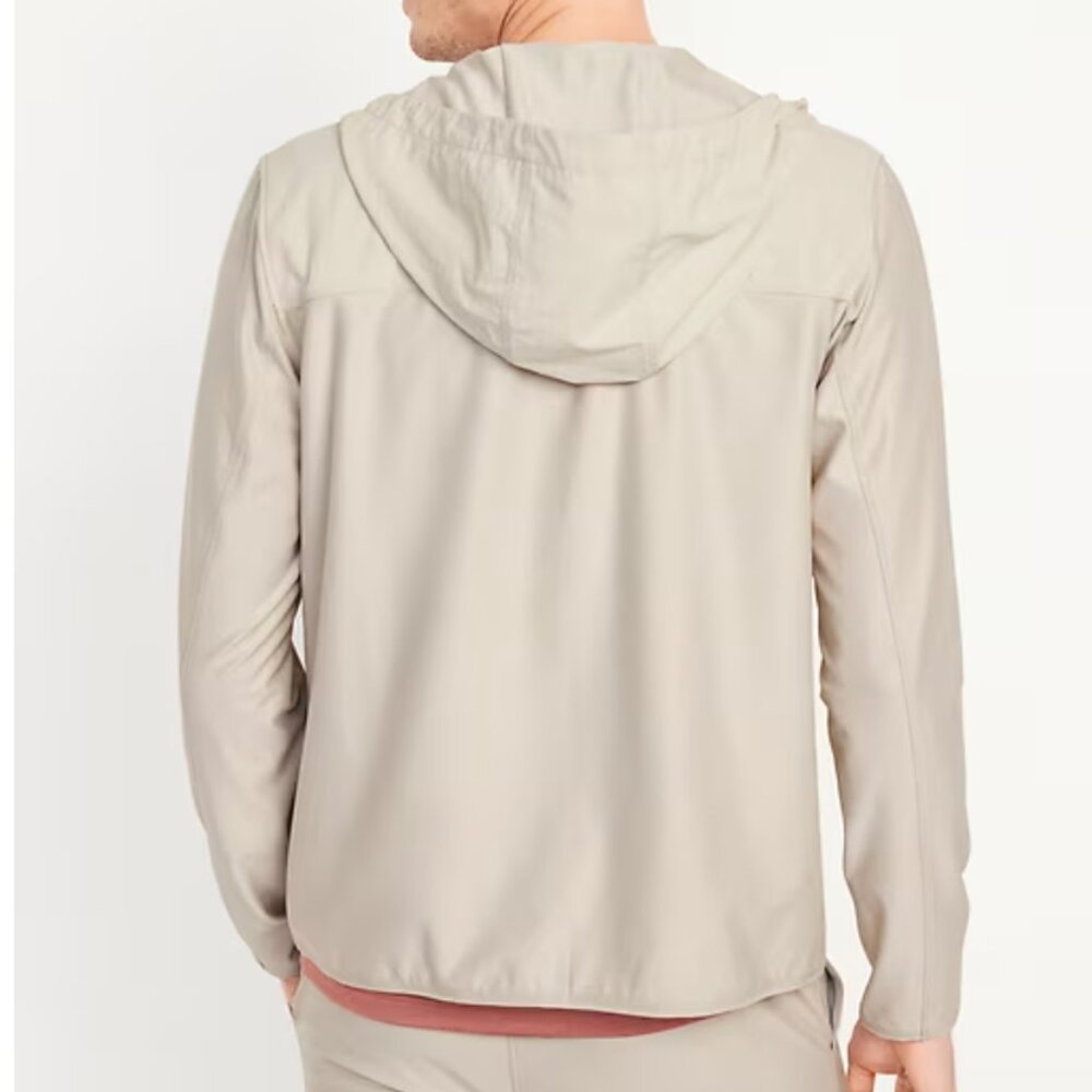 Old Navy KnitTech Zip Hoodie, Large, A Shore Thing (Cream/Tan), NWT - Picture 3 of 5
